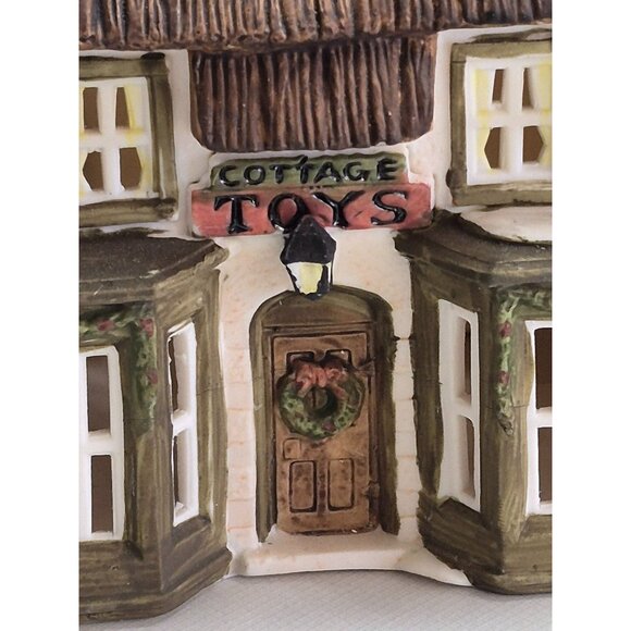 Dept 56 Cottage Toy Shop 65072 Heritage Dickens Village 1986-Box & Light - Picture 6 of 9